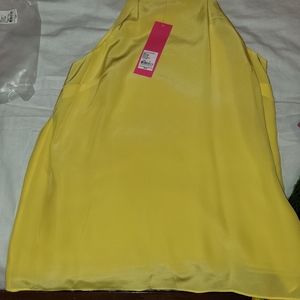 Lilly Pulitzer Dusk Racer Yellow Top Size Small